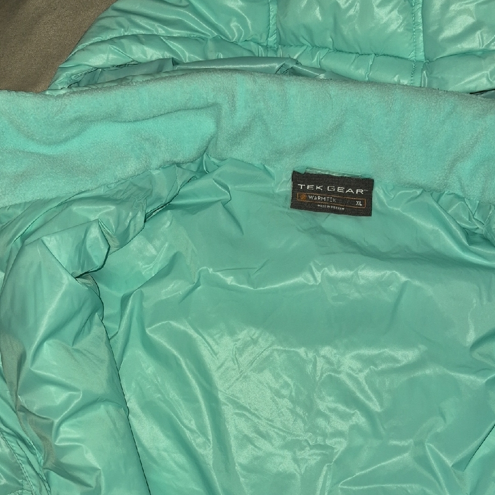 Tek Gear Women's Puffer Jacket - Aqua - Picture 5 of 5